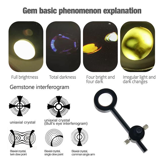Gemstone Identification Tools Table Polariscope with Mountable