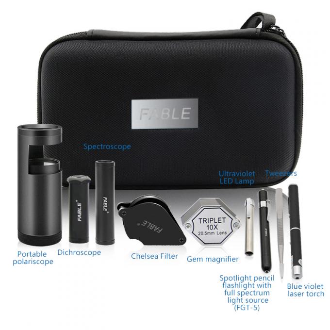 Mini Portable Gem Identification Tools FGB9 With 9 Items