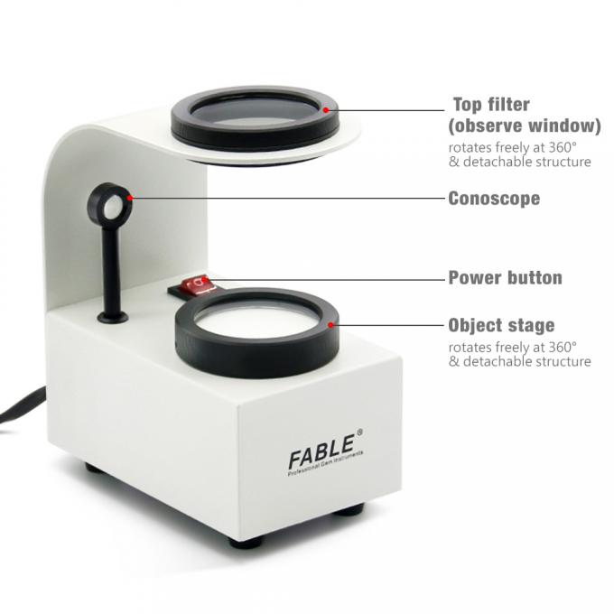 Professional Gemological Laboratory Gem Polariscope With builtin LED