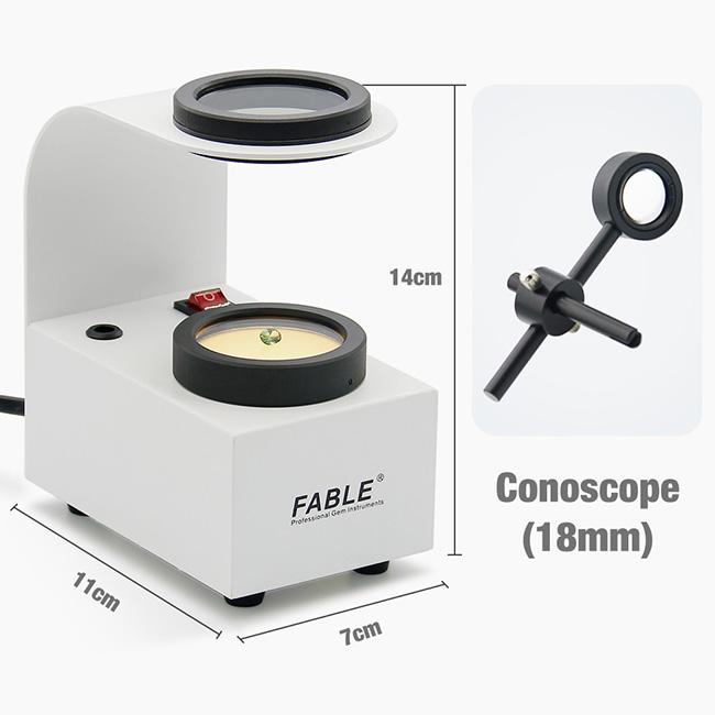 Gemstone Identification Tools Table Polariscope with Mountable