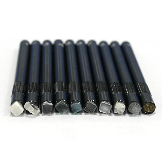 Complete Set Mohs Hardness Pencil Gemstones Testing 104mm*6mm