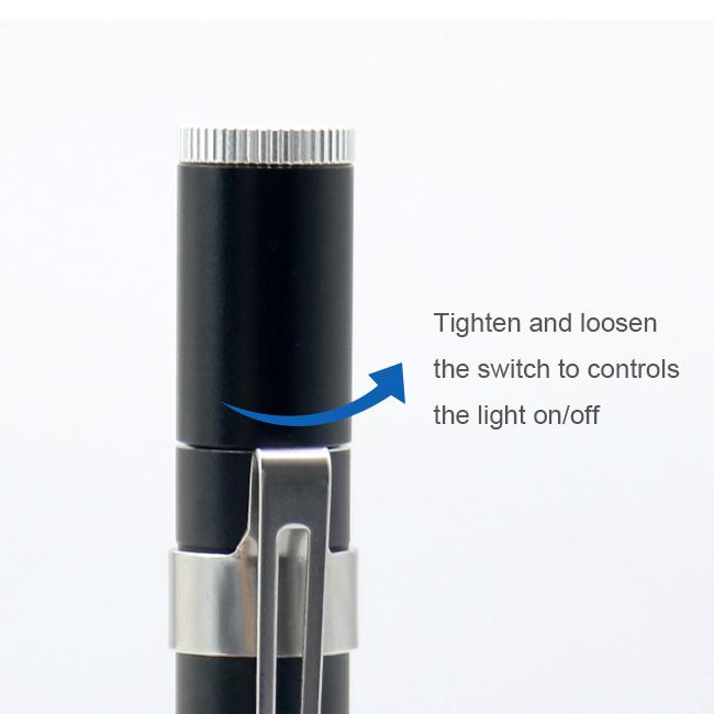 Pen Style Spotlight Gem Checking Torch 14.5cm Length