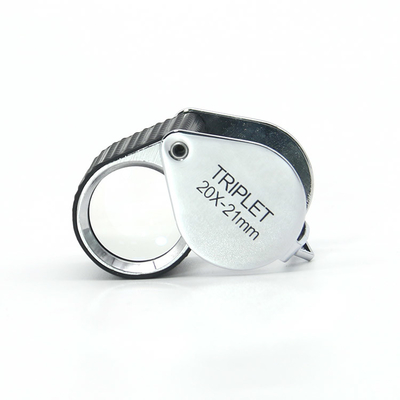 Triplet Type Drop Shaped Gemstone Jewellers Loupe 20X Magnification