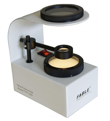 Yellow light of Gemological Polariscope with a Conoscope and Power of 110V to 240V