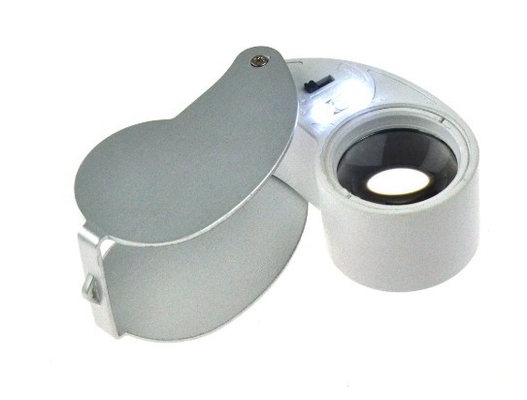 Promotion Jewelry Loupe with LED light and Magnification of 10X and Size of lens is 25mm