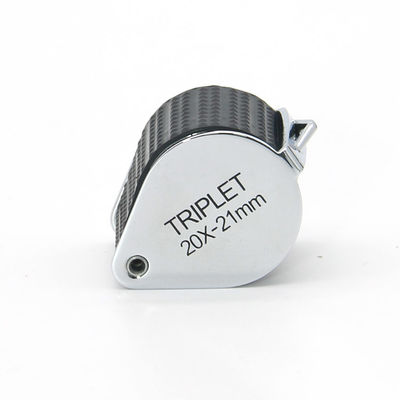 Rubber Coated Triplet Jewelry Gem Loupe With 21mm Lens